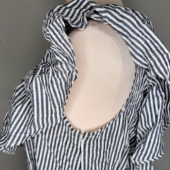 Tory Burch Black and White Striped Dress - Picture 8 of 13